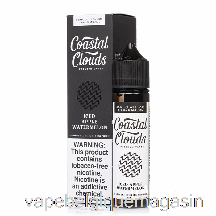 Jus De Vape Pastèque Pomme Glacée - Nuages ​​côtiers Co. - 60 Ml 0 Mg